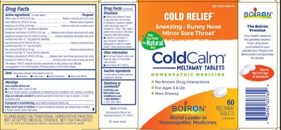 Label - ColdCalm Tablets 60 ETU.1G1V 09.2020